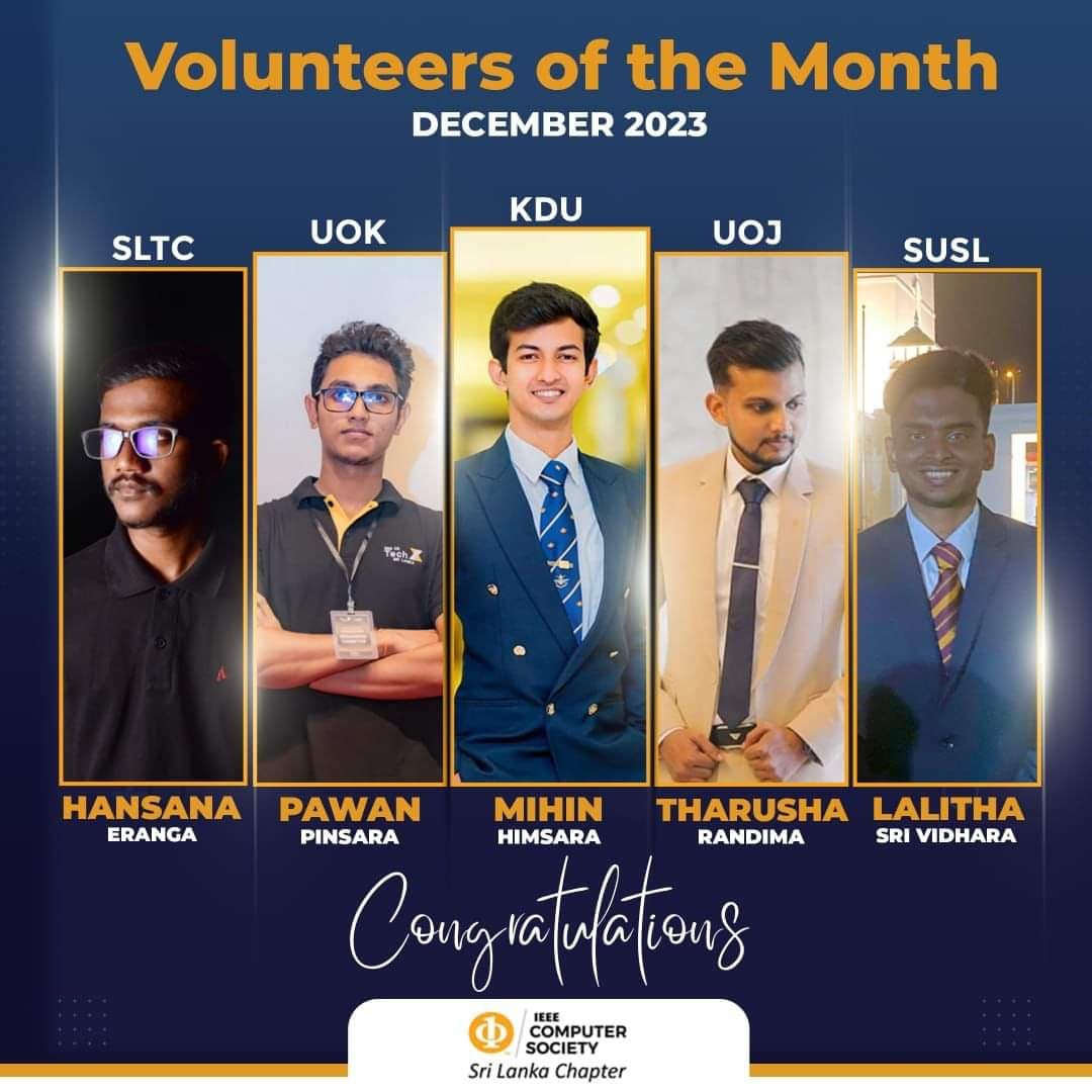 Volunteer of the month - December 2023